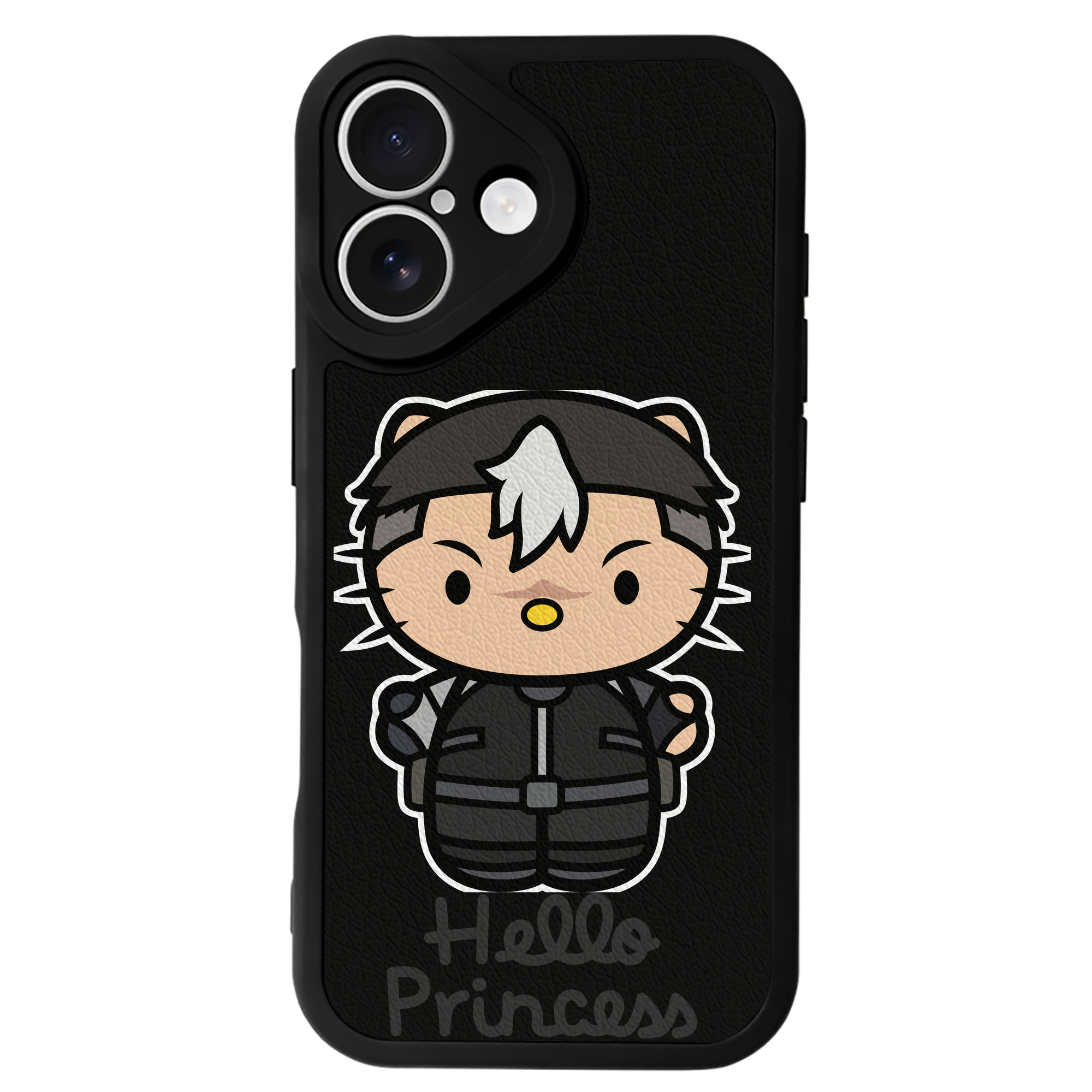 （画像用） Hello Kitty ハローキティ 【iPhone 16シリーズ対応】シリコンスマホケース（レザー調） 材質：シリコン